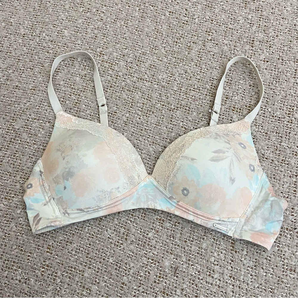 La Vie En Rose Padded Pastel Watercolour Bra